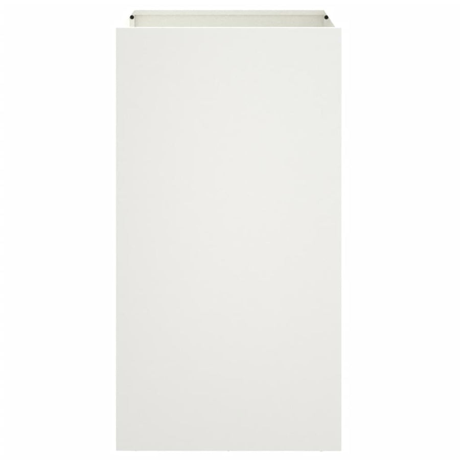 Plantenbak 42x38x75 cm koudgewalst staal wit 1 42 x 38 x 75 cm Wit