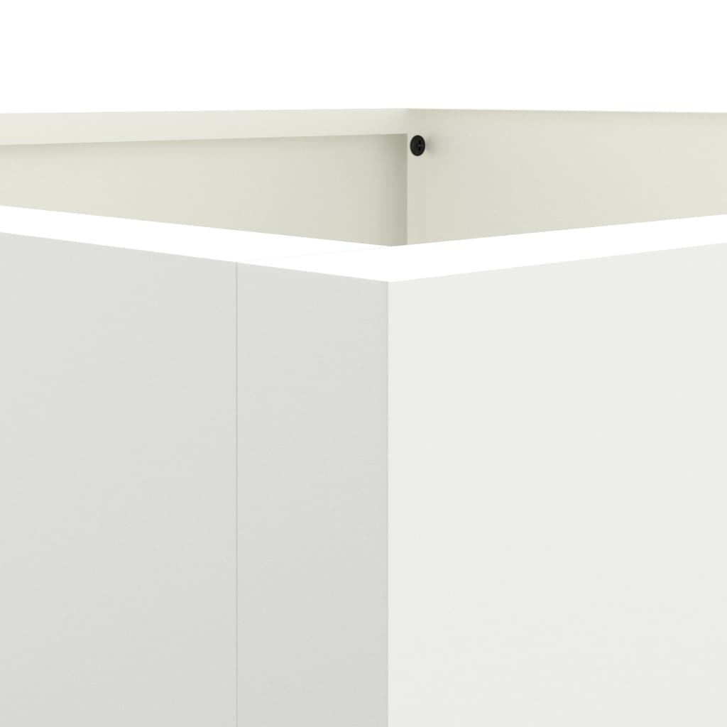 Plantenbak 42x38x75 cm koudgewalst staal wit 1 42 x 38 x 75 cm Wit