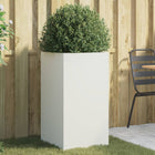 Plantenbak 42x38x75 cm staal wit