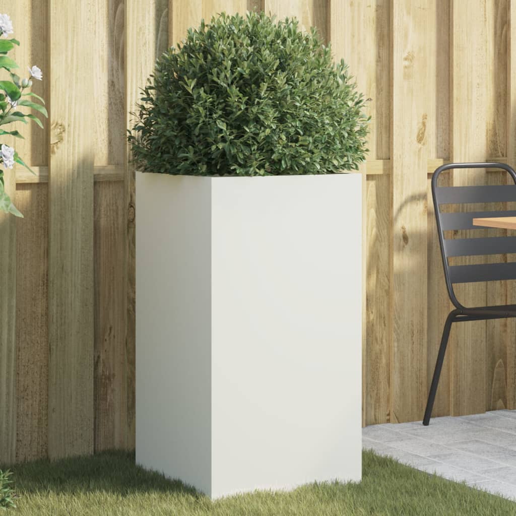 Plantenbak 42x38x75 cm koudgewalst staal wit 1 42 x 38 x 75 cm Wit