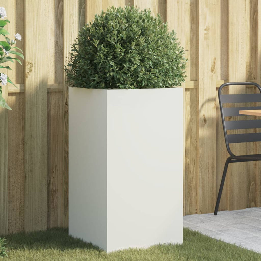 Plantenbak 42x38x75 cm koudgewalst staal wit 1 42 x 38 x 75 cm Wit