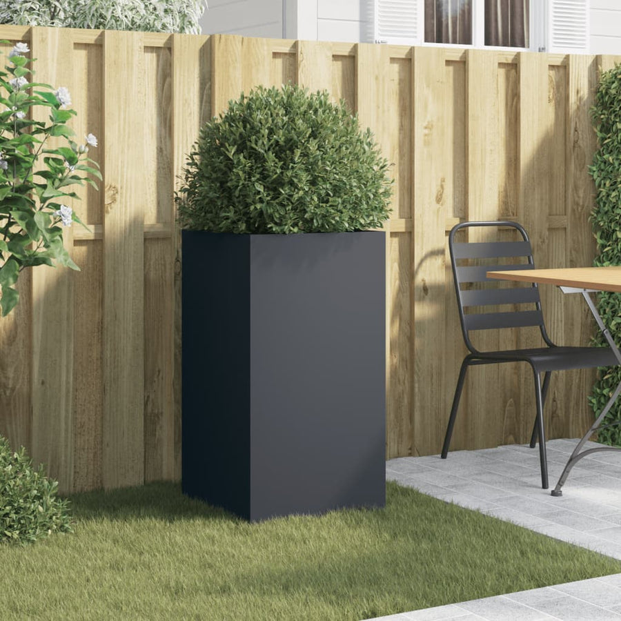 Plantenbak 42x38x75 cm koudgewalst staal antracietkleurig 1 42 x 38 x 75 cm Antraciet
