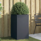 Plantenbak 42x38x75 cm staal antraciet
