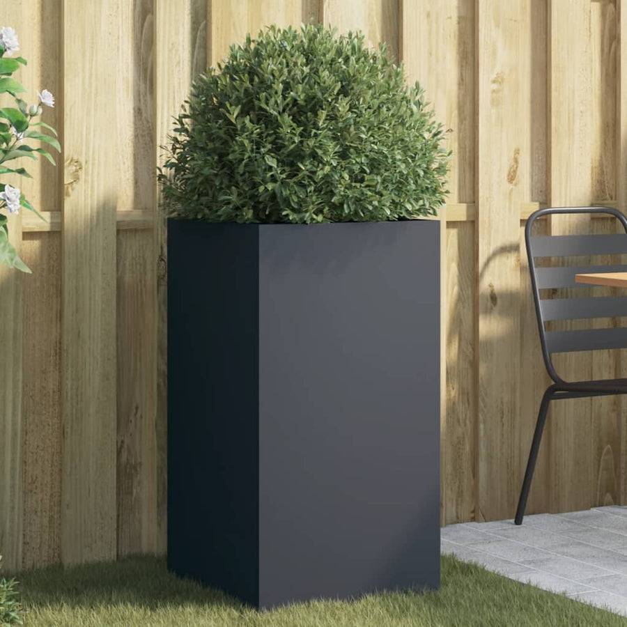Plantenbak 42x38x75 cm koudgewalst staal antracietkleurig 1 42 x 38 x 75 cm Antraciet