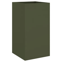 Plantenbak 42x38x75 cm koudgewalst staal olijfgroen 1 42 x 38 x 75 cm Groen