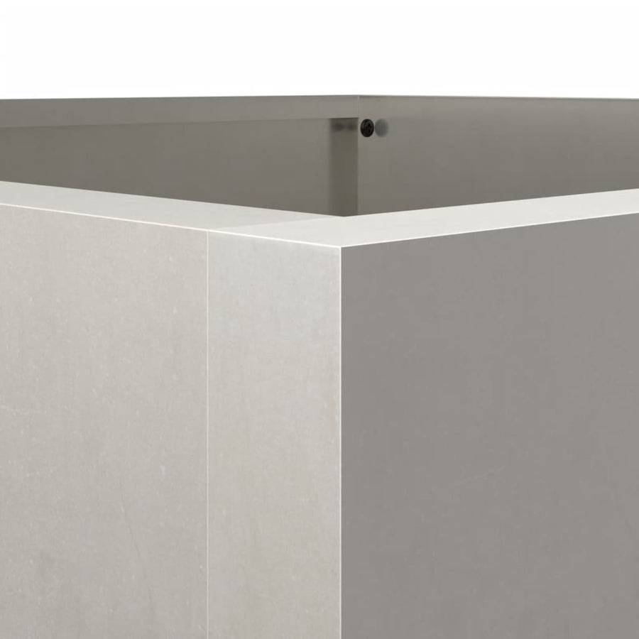 Plantenbak 42x38x75 cm roestvrij staal zilverkleurig 1 42 x 38 x 75 cm Zilver