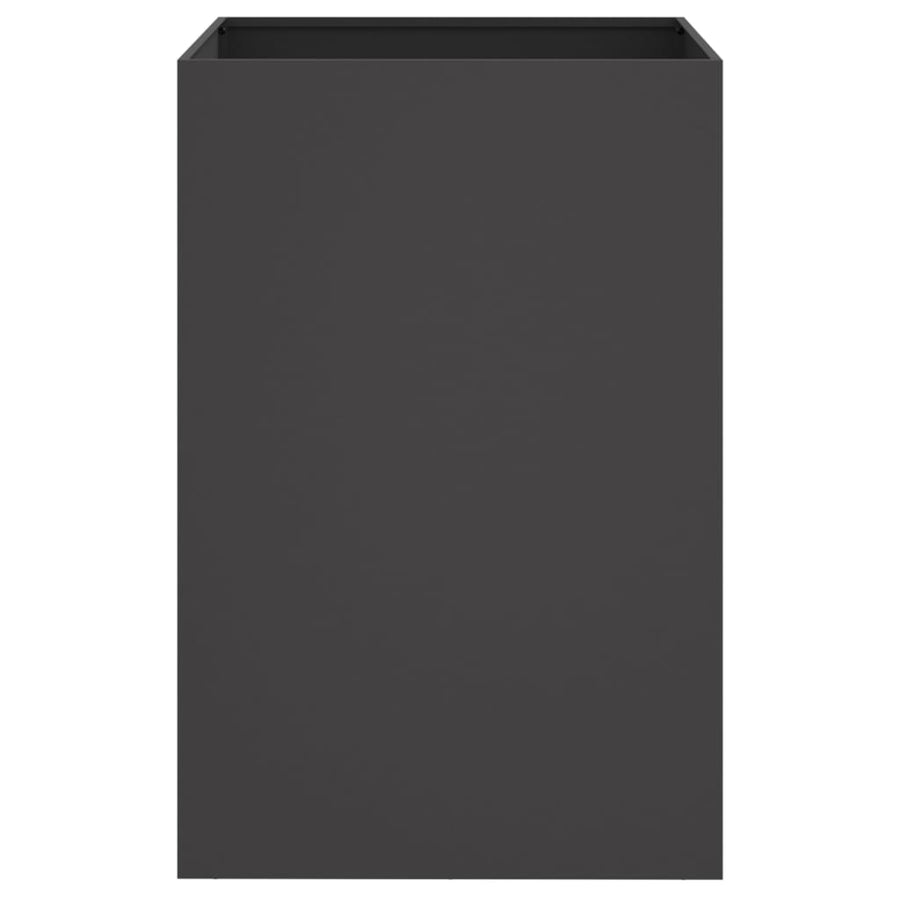 Plantenbak 52x48x75 cm koudgewalst staal zwart 1 52 x 48 x 75 cm Zwart