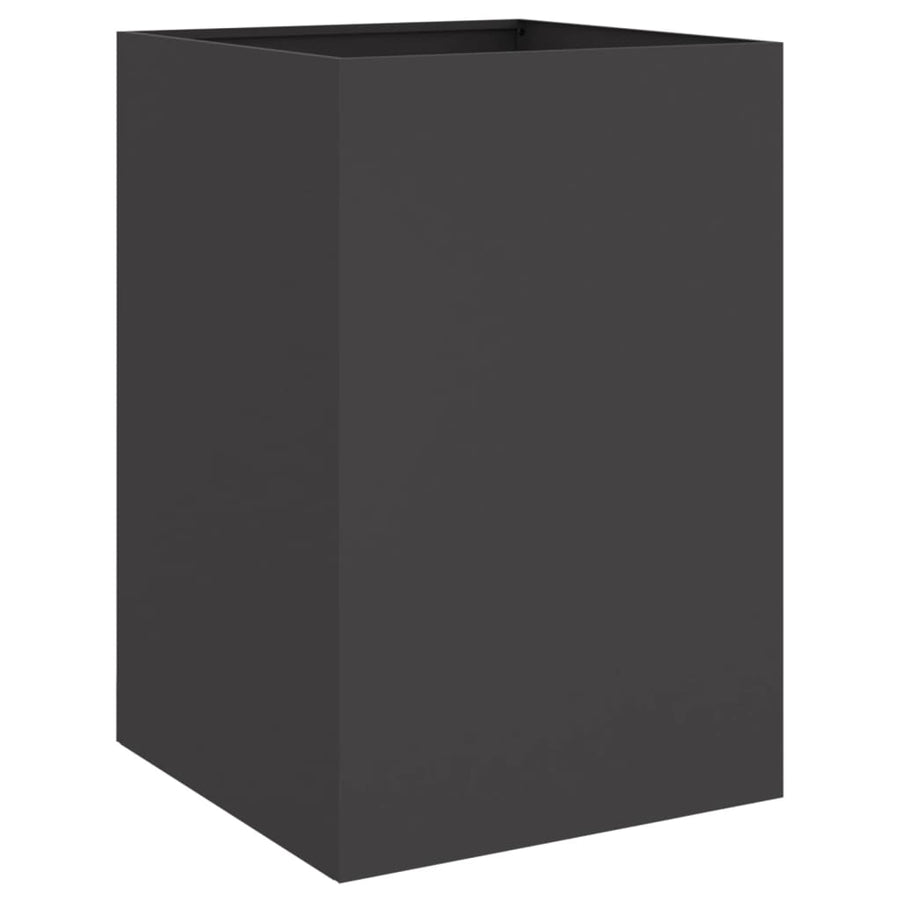 Plantenbak 52x48x75 cm koudgewalst staal zwart 1 52 x 48 x 75 cm Zwart