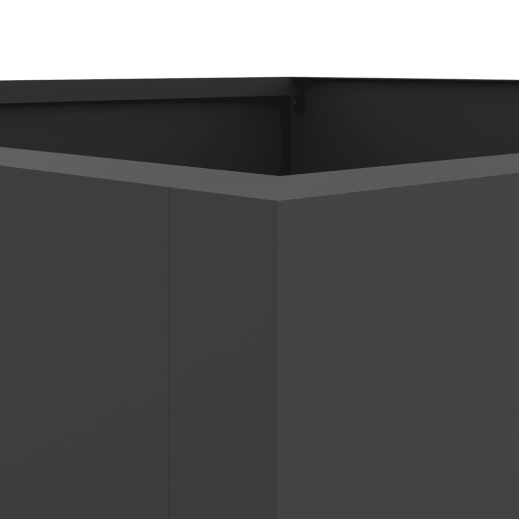 Plantenbak 52x48x75 cm koudgewalst staal zwart 1 52 x 48 x 75 cm Zwart