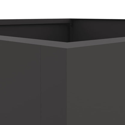 Plantenbak 52x48x75 cm koudgewalst staal zwart 1 52 x 48 x 75 cm Zwart