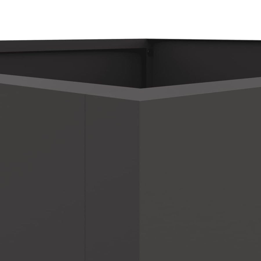 Plantenbak 52x48x75 cm koudgewalst staal zwart 1 52 x 48 x 75 cm Zwart