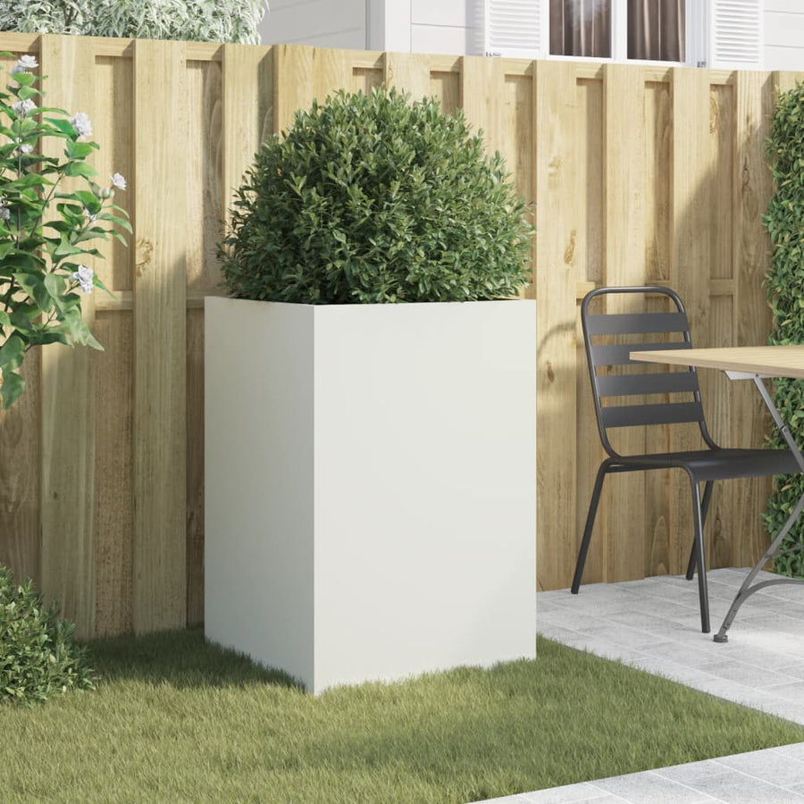 Plantenbak 52x48x75 cm koudgewalst staal wit 1 52 x 48 x 75 cm Wit