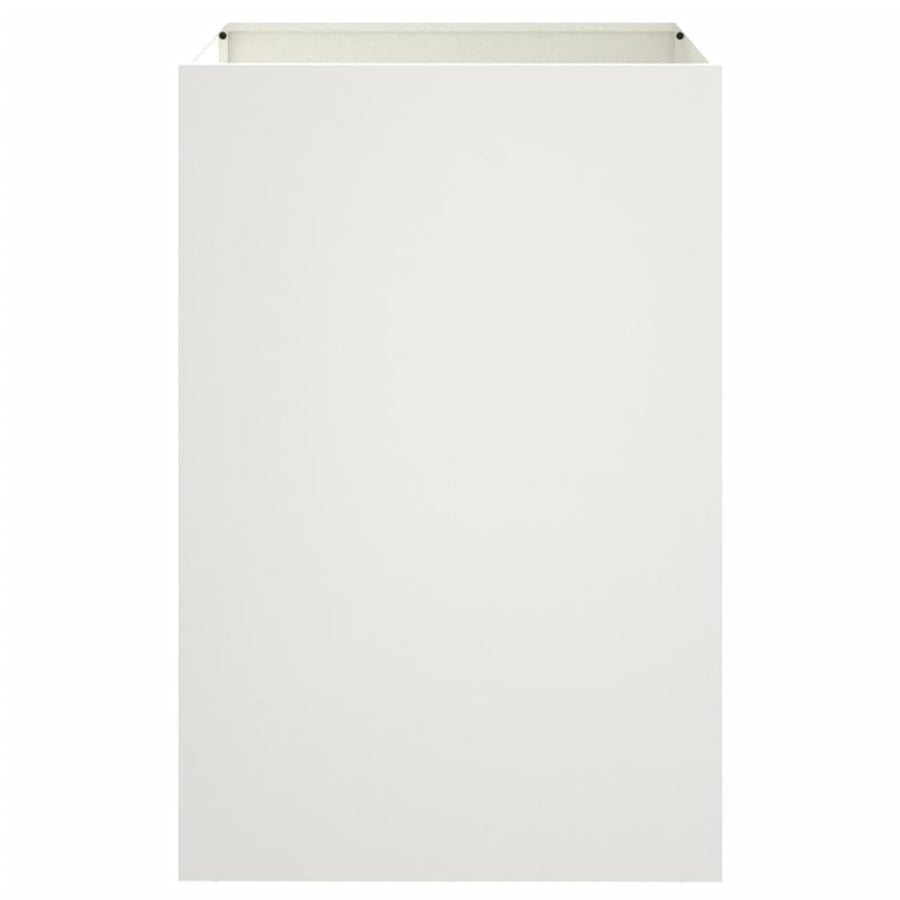 Plantenbak 52x48x75 cm koudgewalst staal wit 1 52 x 48 x 75 cm Wit