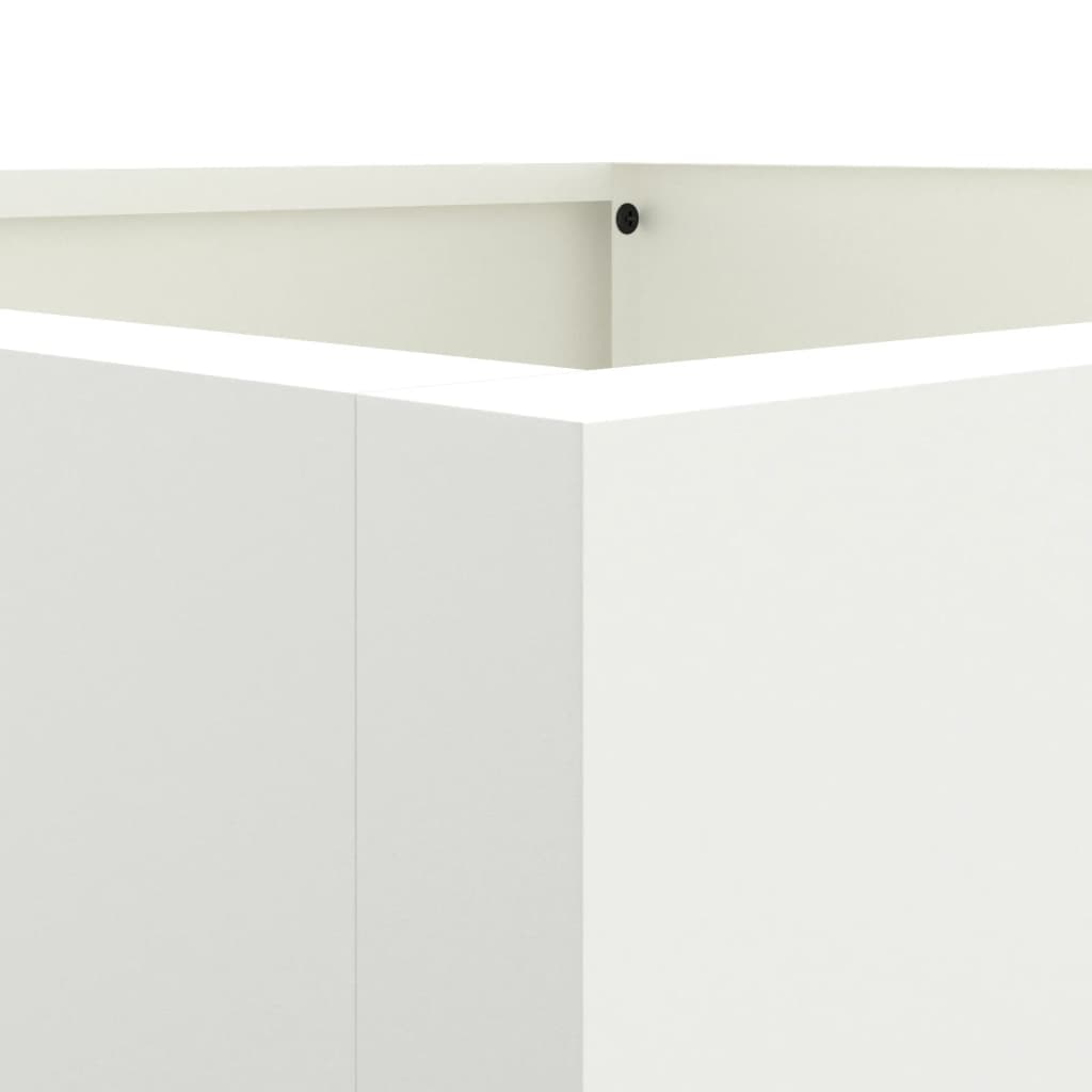 Plantenbak 52x48x75 cm koudgewalst staal wit 1 52 x 48 x 75 cm Wit