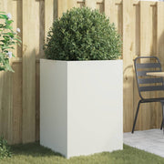 Plantenbak 52x48x75 cm staal wit
