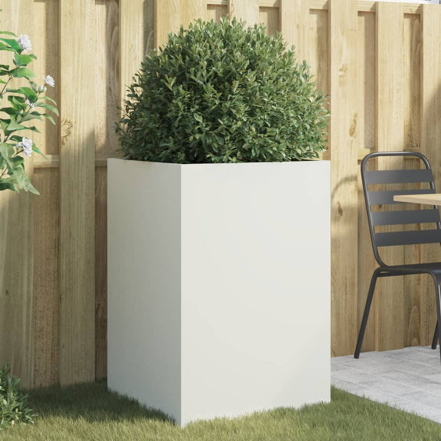 Plantenbak 52x48x75 cm koudgewalst staal wit 1 52 x 48 x 75 cm Wit