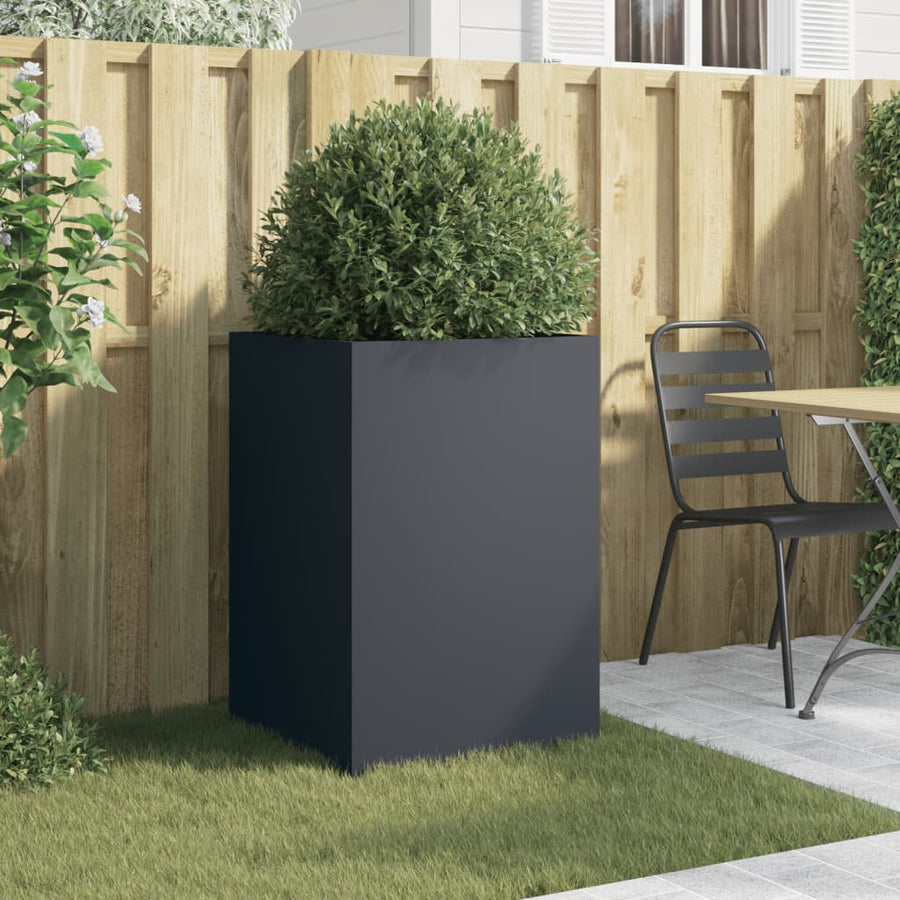 Plantenbak 52x48x75 cm koudgewalst staal antracietkleurig 1 52 x 48 x 75 cm Antraciet