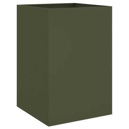 Plantenbak 52x48x75 cm koudgewalst staal olijfgroen 1 52 x 48 x 75 cm Groen