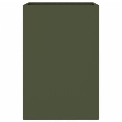 Plantenbak 52x48x75 cm koudgewalst staal olijfgroen 1 52 x 48 x 75 cm Groen