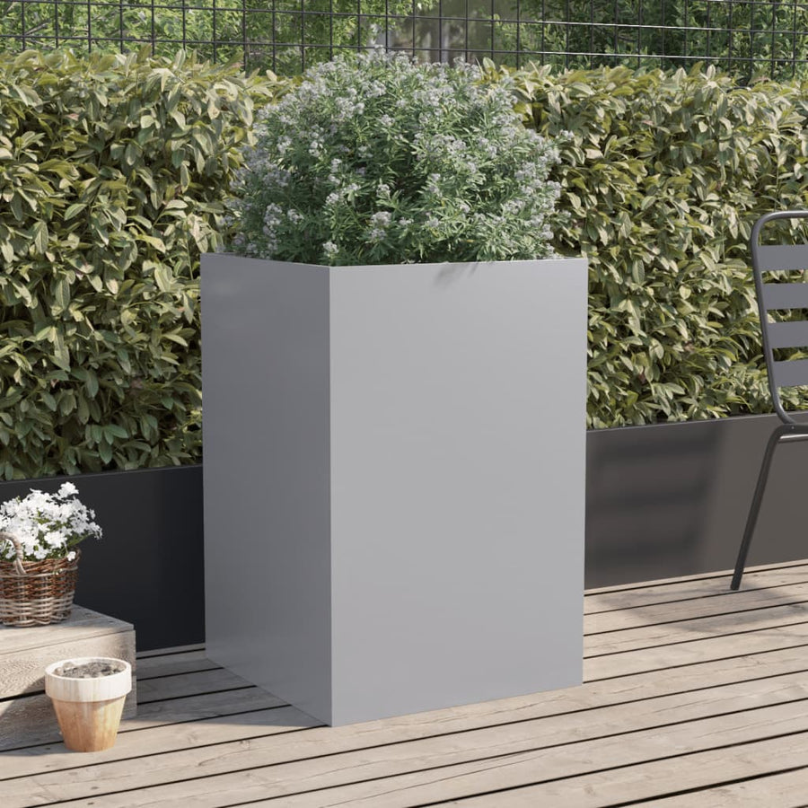 Plantenbak Gegalvaniseerd Staal Zilverkleurig 1 52 x 48 x 75 cm Zilvergrijs
