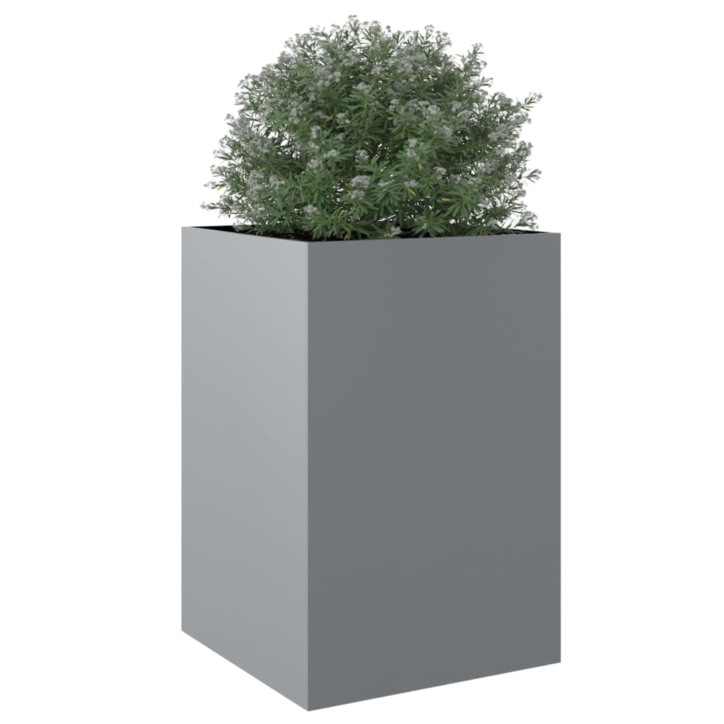 Plantenbak Gegalvaniseerd Staal Zilverkleurig 1 52 x 48 x 75 cm Zilvergrijs