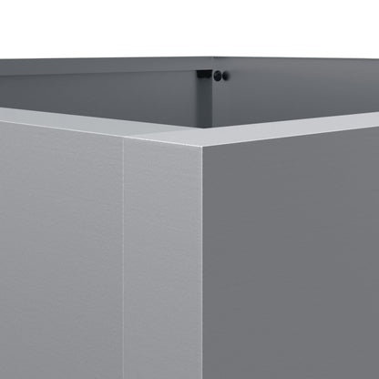 Plantenbak Gegalvaniseerd Staal Zilverkleurig 1 52 x 48 x 75 cm Zilvergrijs