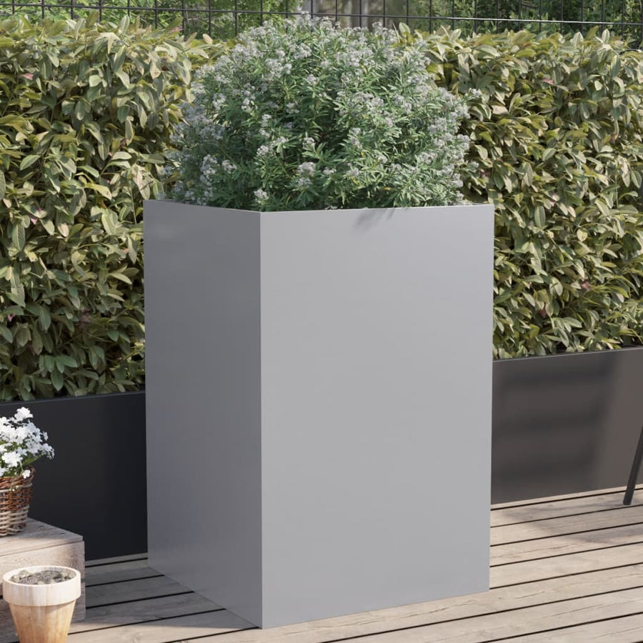 Plantenbak Gegalvaniseerd Staal Zilverkleurig 1 52 x 48 x 75 cm Zilvergrijs
