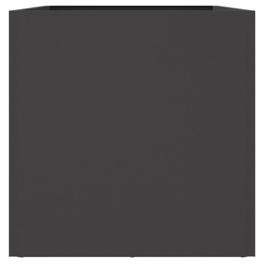 Plantenbak 62x30x29 cm koudgewalst staal zwart 1 62 x 30 x 29 cm Zwart