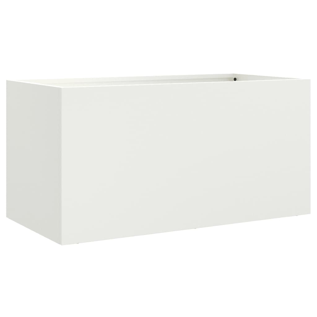 Plantenbak 62x30x29 cm koudgewalst staal wit 1 62 x 30 x 29 cm Wit