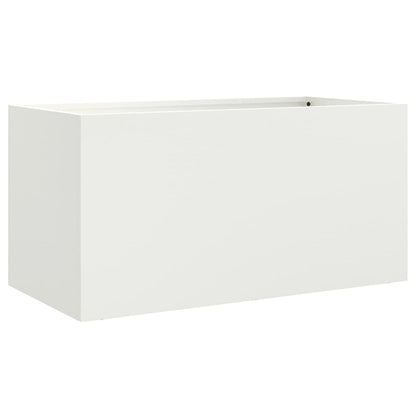 Plantenbak 62x30x29 cm koudgewalst staal wit 1 62 x 30 x 29 cm Wit