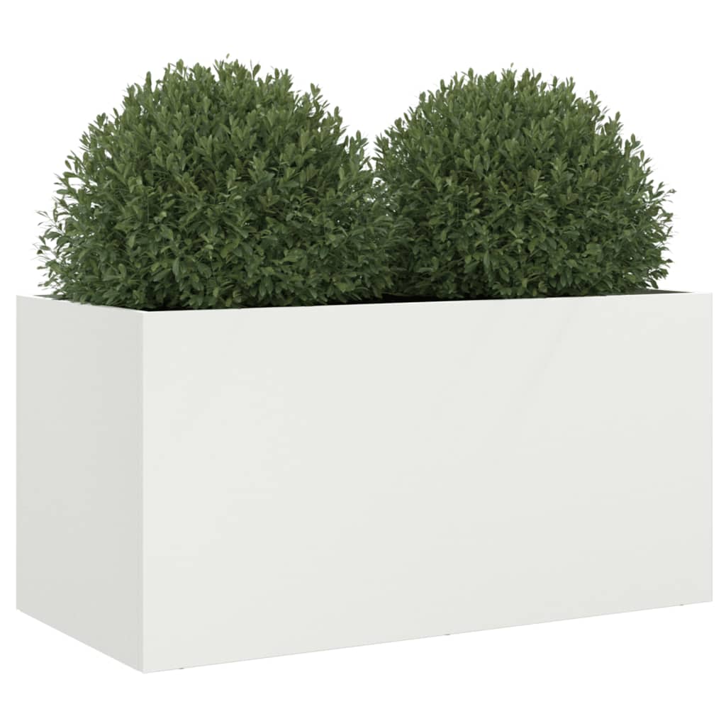 Plantenbak 62x30x29 cm koudgewalst staal wit 1 62 x 30 x 29 cm Wit