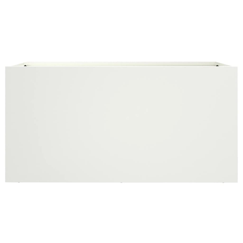 Plantenbak 62x30x29 cm koudgewalst staal wit 1 62 x 30 x 29 cm Wit