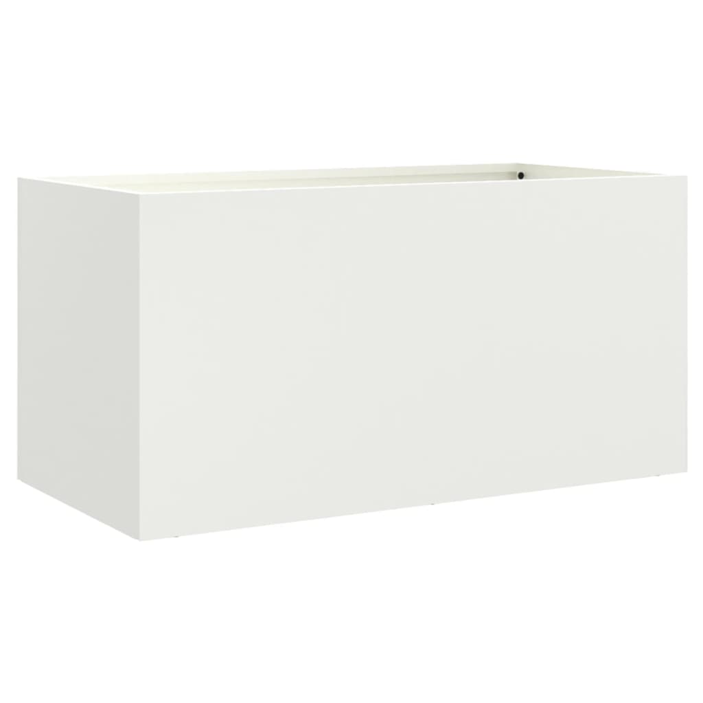 Plantenbak 62x30x29 cm koudgewalst staal wit 1 62 x 30 x 29 cm Wit
