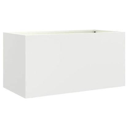 Plantenbak 62x30x29 cm koudgewalst staal wit 1 62 x 30 x 29 cm Wit