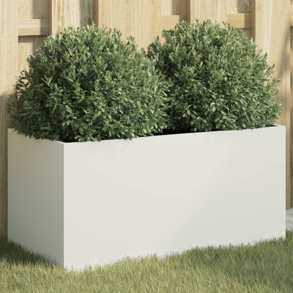 Plantenbak 62x30x29 cm koudgewalst staal wit 1 62 x 30 x 29 cm Wit