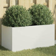 Plantenbak 62x30x29 cm staal wit