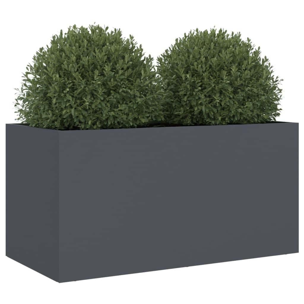 Plantenbak 62x30x29 cm koudgewalst staal antracietkleurig 1 62 x 30 x 29 cm Antraciet