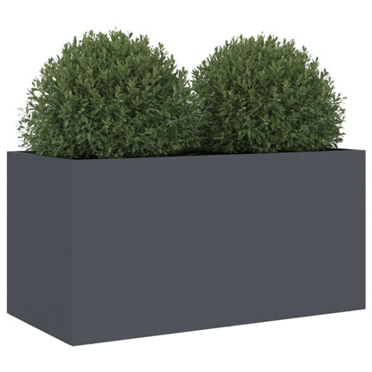 Plantenbak 62x30x29 cm koudgewalst staal antracietkleurig 1 62 x 30 x 29 cm Antraciet
