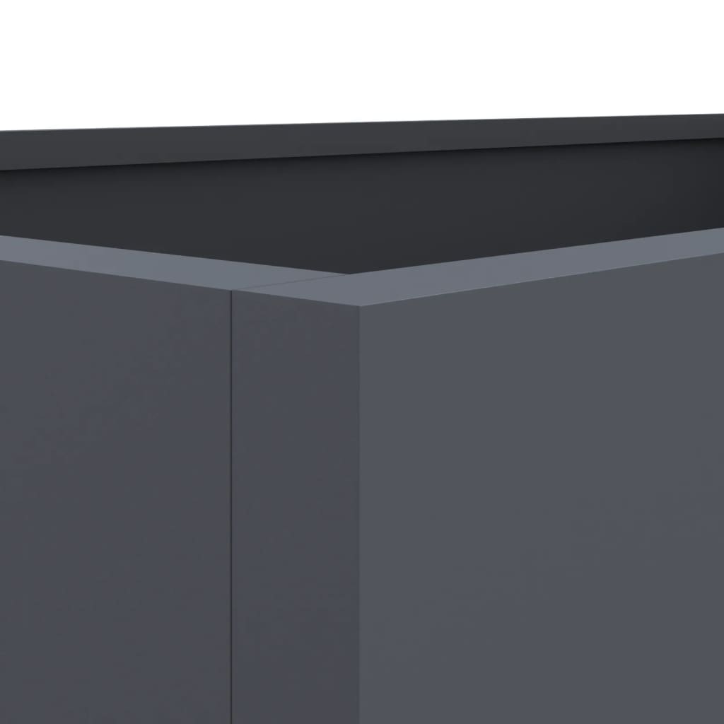 Plantenbak 62x30x29 cm koudgewalst staal antracietkleurig 1 62 x 30 x 29 cm Antraciet