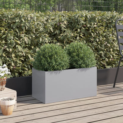Plantenbak 62x30x29 cm gegalvaniseerd staal zilverkleurig 1 62 x 30 x 29 cm Zilvergrijs