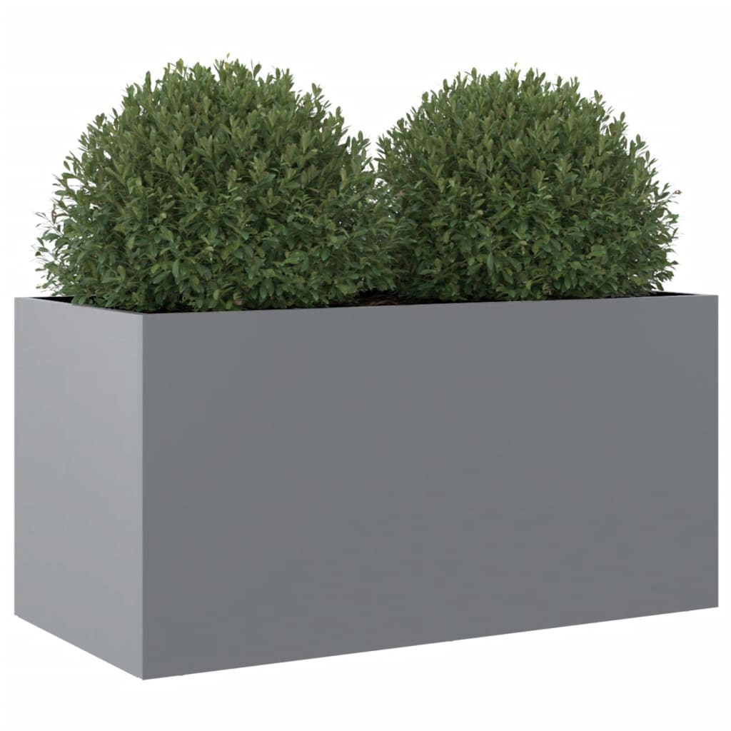 Plantenbak 62x30x29 cm gegalvaniseerd staal zilverkleurig 1 62 x 30 x 29 cm Zilvergrijs