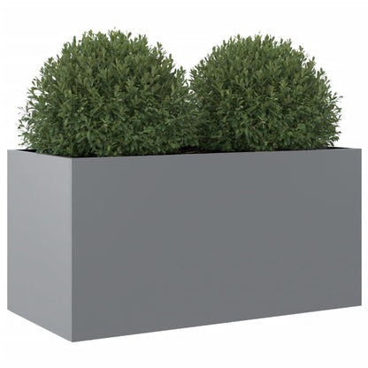 Plantenbak 62x30x29 cm gegalvaniseerd staal zilverkleurig 1 62 x 30 x 29 cm Zilvergrijs