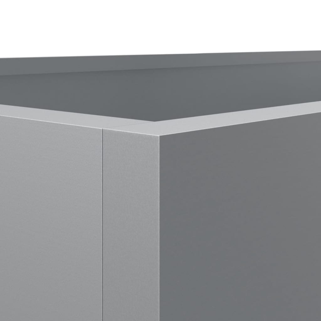 Plantenbak 62x30x29 cm gegalvaniseerd staal zilverkleurig 1 62 x 30 x 29 cm Zilvergrijs