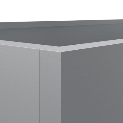 Plantenbak 62x30x29 cm gegalvaniseerd staal zilverkleurig 1 62 x 30 x 29 cm Zilvergrijs