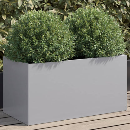 Plantenbak 62x30x29 cm gegalvaniseerd staal zilverkleurig 1 62 x 30 x 29 cm Zilvergrijs