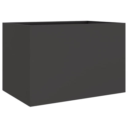 Plantenbak 62x40x39 cm koudgewalst staal zwart 1 62 x 40 x 39 cm Zwart