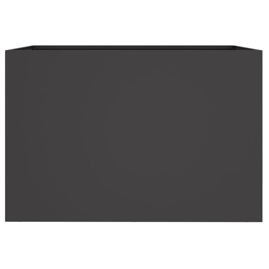 Plantenbak 62x40x39 cm koudgewalst staal zwart 1 62 x 40 x 39 cm Zwart