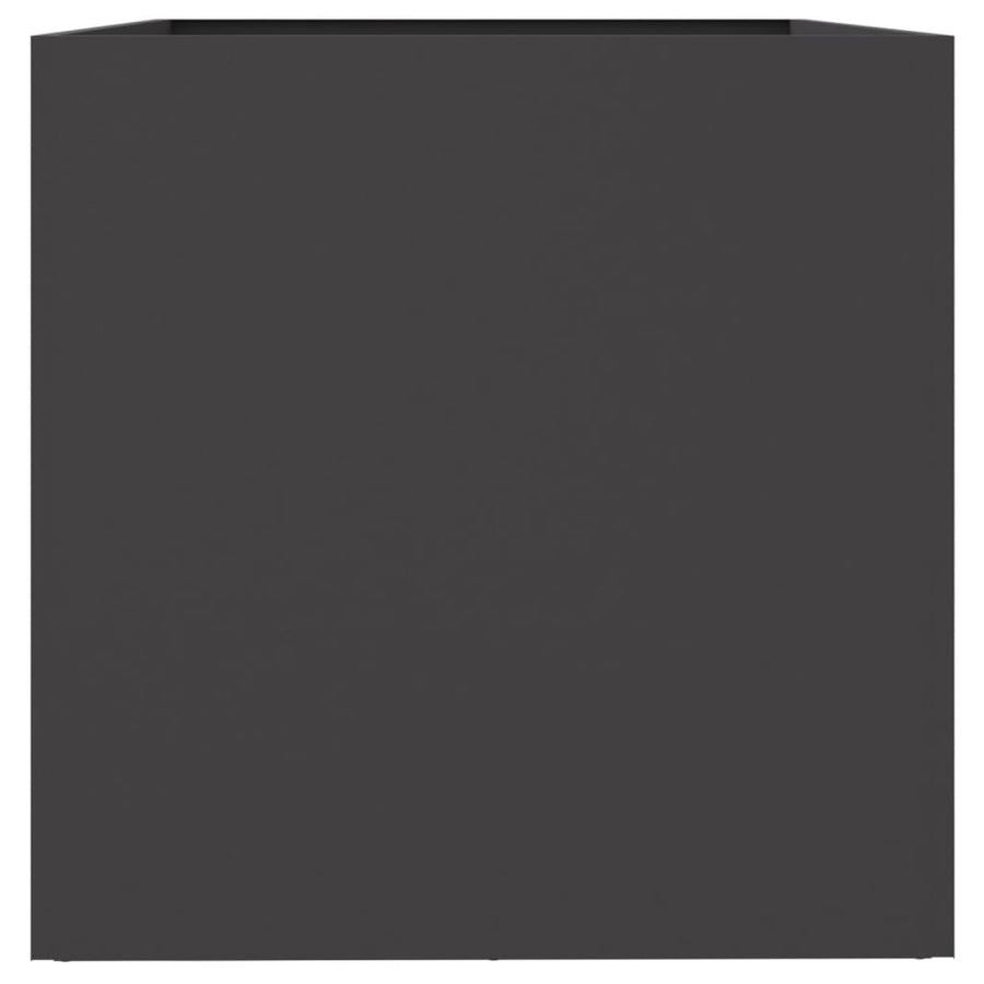 Plantenbak 62x40x39 cm koudgewalst staal zwart 1 62 x 40 x 39 cm Zwart