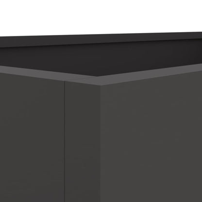 Plantenbak 62x40x39 cm koudgewalst staal zwart 1 62 x 40 x 39 cm Zwart