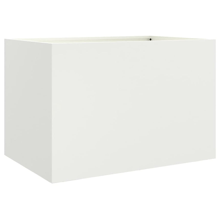 Plantenbak 62x40x39 cm koudgewalst staal wit 1 62 x 40 x 39 cm Wit